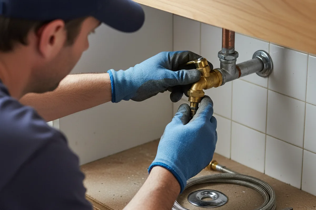 Shutoff valve and fitting work during Repiping in Clinton